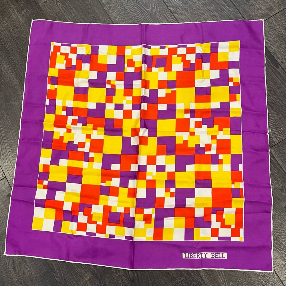 Liberty Bell Vintage silk scarf